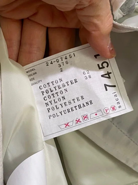 Sacai Sponge x Nylon Twill Hoodie - Picture 8 of 13